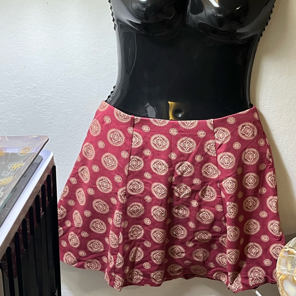 Forever21 patterned mini skirt flare bohemian boho